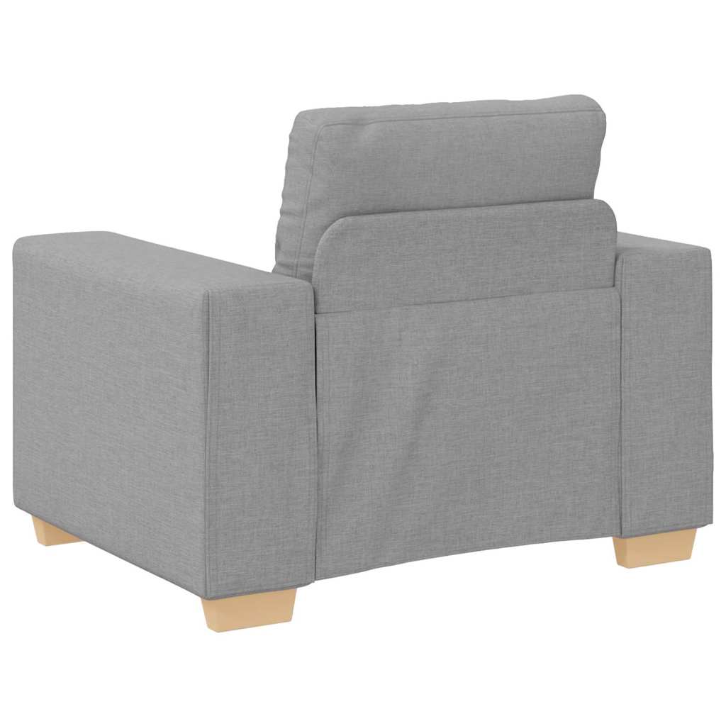 Ensemble de Canapés avec coussin avec oreiller Gris tissu