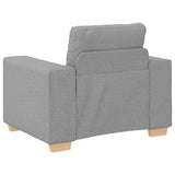 Ensemble de Canapés avec coussin avec oreiller Gris tissu