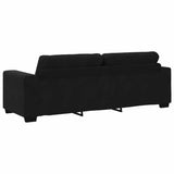 Ensemble de Canapés 3 pcs Noir 221 x 78 x 80 cm Velours