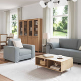 Ensemble de Canapés 3 pcs Gris 219 x 77 x 82 cm tissu