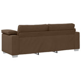 Ensemble de Canapés 3 pcs Marron 219 x 77 x 82 cm tissu