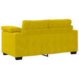 Ensemble de canapés 3 pcs avec coussins Jaune Velours