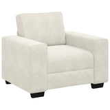 Ensemble de canapés 3 pcs avec coussins Crème Velours