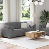 Ensemble de Canapés 2 pcs Gris foncé 219 x 77 x 82 cm tissu