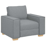Canapé Fauteuil Gris Clair 60 cm Tissu