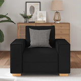 Canapé Fauteuil Noir 60 cm Tissu