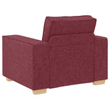 Canapé Fauteuil Rouge Vin 60 cm Tissu