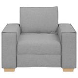 Canapé Fauteuil Gris Nuage 60 cm Tissu