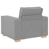 Canapé Fauteuil Gris Nuage 60 cm Tissu