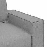 Canapé Fauteuil Gris Nuage 60 cm Tissu