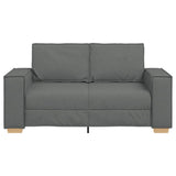 Canapé 2 places Gris foncé 120 cm Tissu
