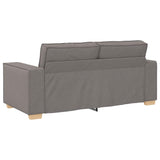 Canapé 2 places Taupe 140 cm Tissu