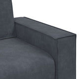 Fauteuil gris foncé 60 cm velours