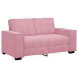 Canapé à 2 places Rose 120 cm Velours