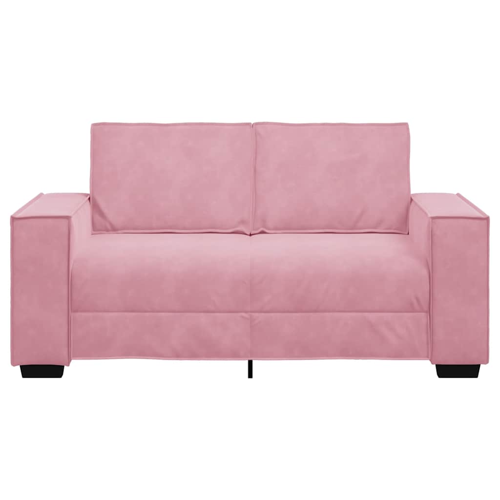 Canapé à 2 places Rose 120 cm Velours