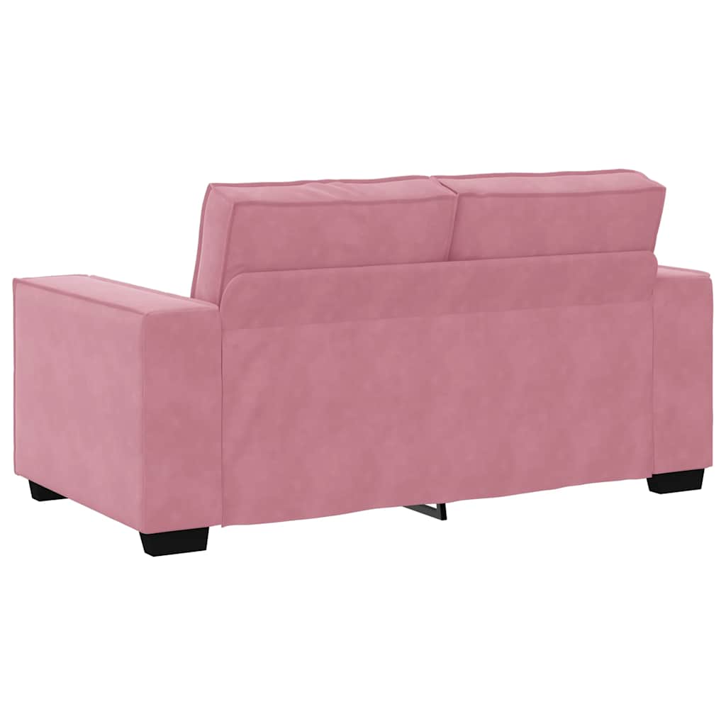 Canapé à 2 places Rose 120 cm Velours