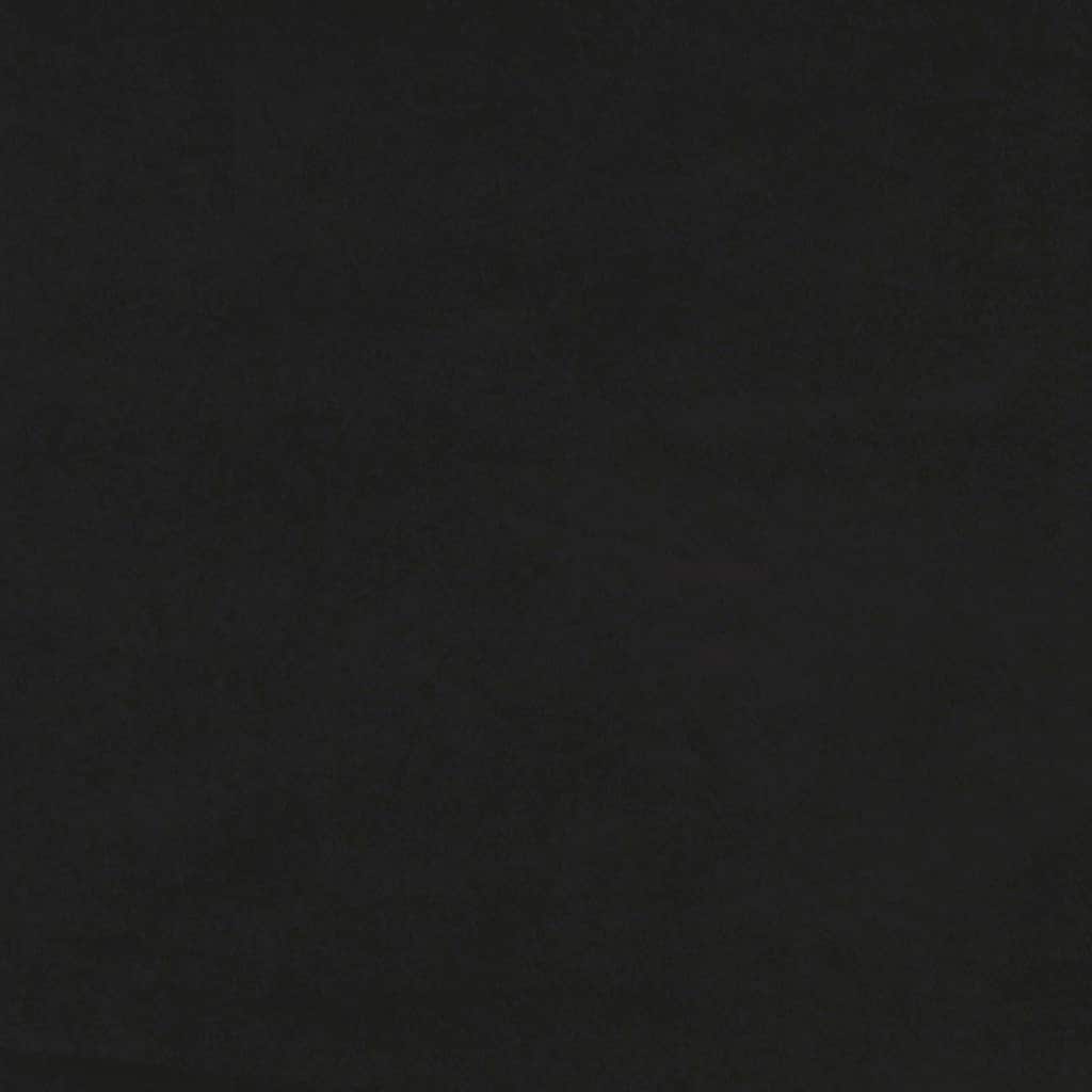 Canapé à 2 places Noir 120 cm Velours
