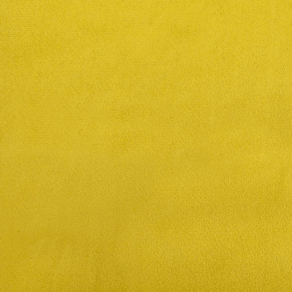 Canapé à 2 places Jaune 120 cm Velours
