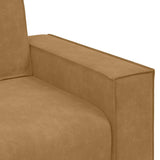 Canapé à 2 places Marron 120 cm Velours
