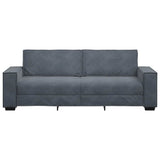 Canapé à 3 places Gris foncé 180 cm Velours