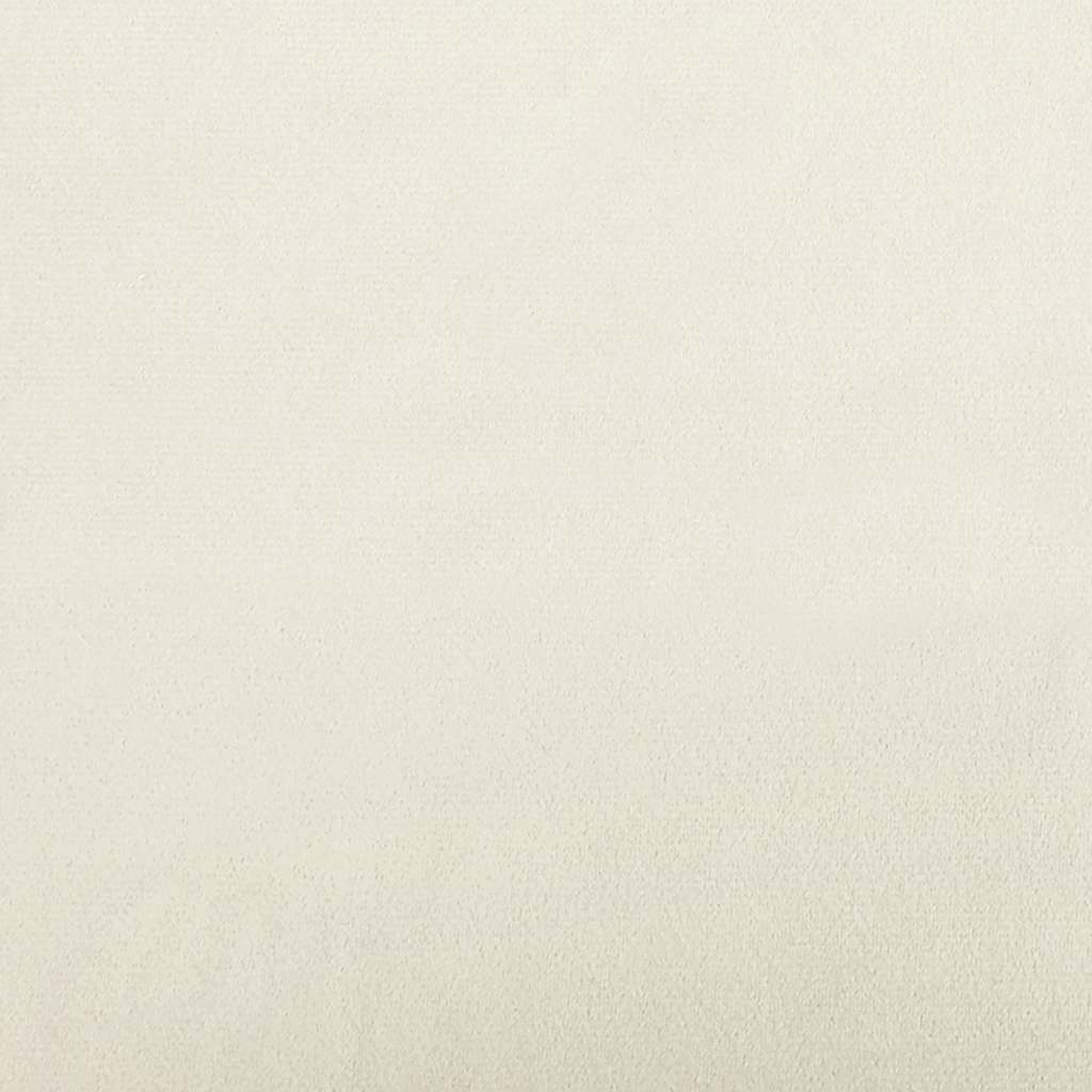 Canapé à 3 places Crème 180 cm Velours