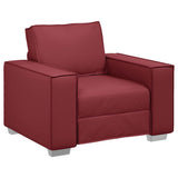 Fauteuil canapé Rouge bordeaux 99 x 78 x 84 cm Cuir artificiel