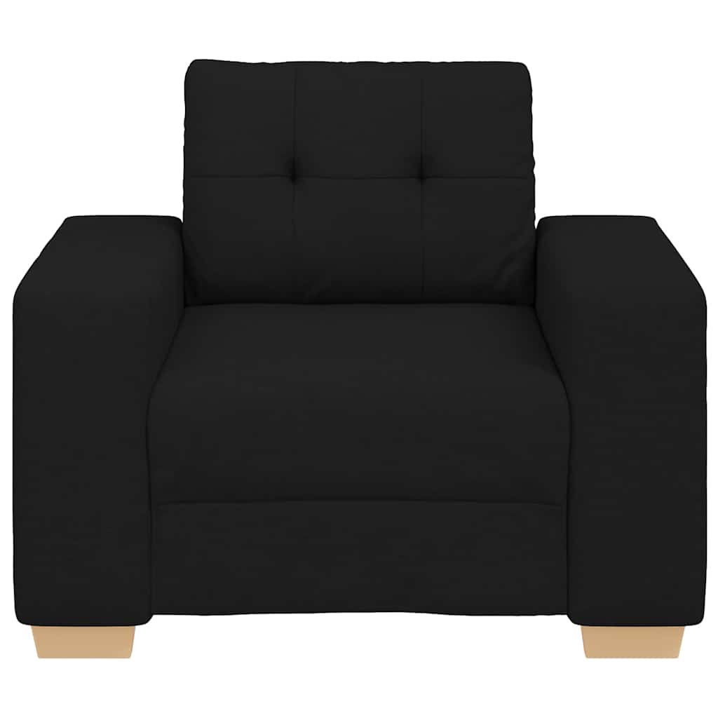 Fauteuil Noir 60 cm Tissu