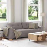 Sofa 3 places avec coussin Taupe tissu