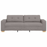 Sofa 3 places avec coussin Taupe tissu