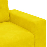 Canapé deux places avec coussin Jaune Velours