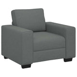 Fauteuil gris foncé 60 cm tissu