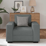 Fauteuil gris foncé 60 cm tissu