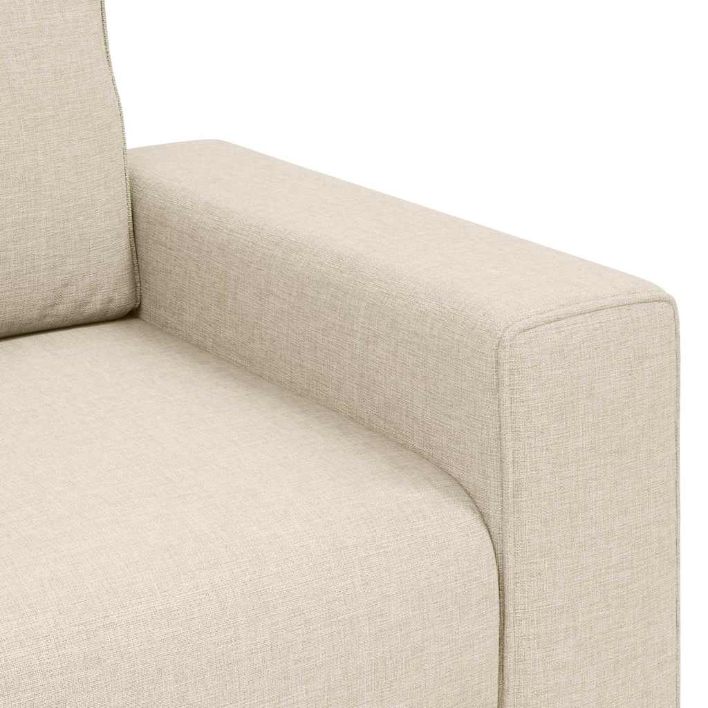 Canapé avec coussin avec oreiller Beige 100 x 77 x 82 cm Lin