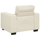 Canapé avec coussin avec oreiller Beige 100 x 77 x 82 cm Lin