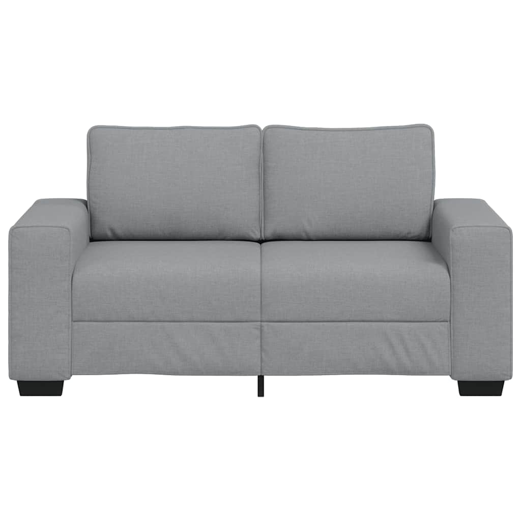 Canapé à 2 places gris clair 120 cm tissu