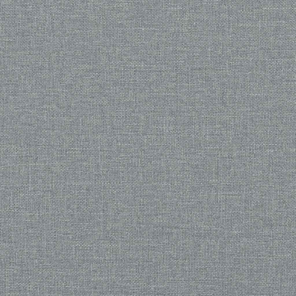 Canapé à 2 places gris clair 140 cm tissu