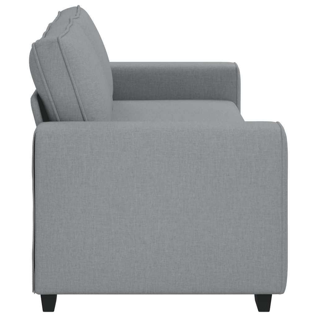 Canapé à 3 places gris clair 180 cm tissu