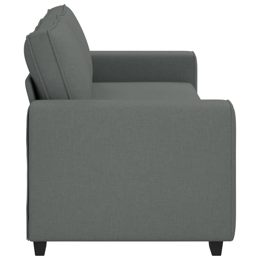 Canapé à 3 places gris foncé 180 cm tissu