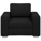 Canapé avec coussin Noir 100 x 77 x 82 cm tissu