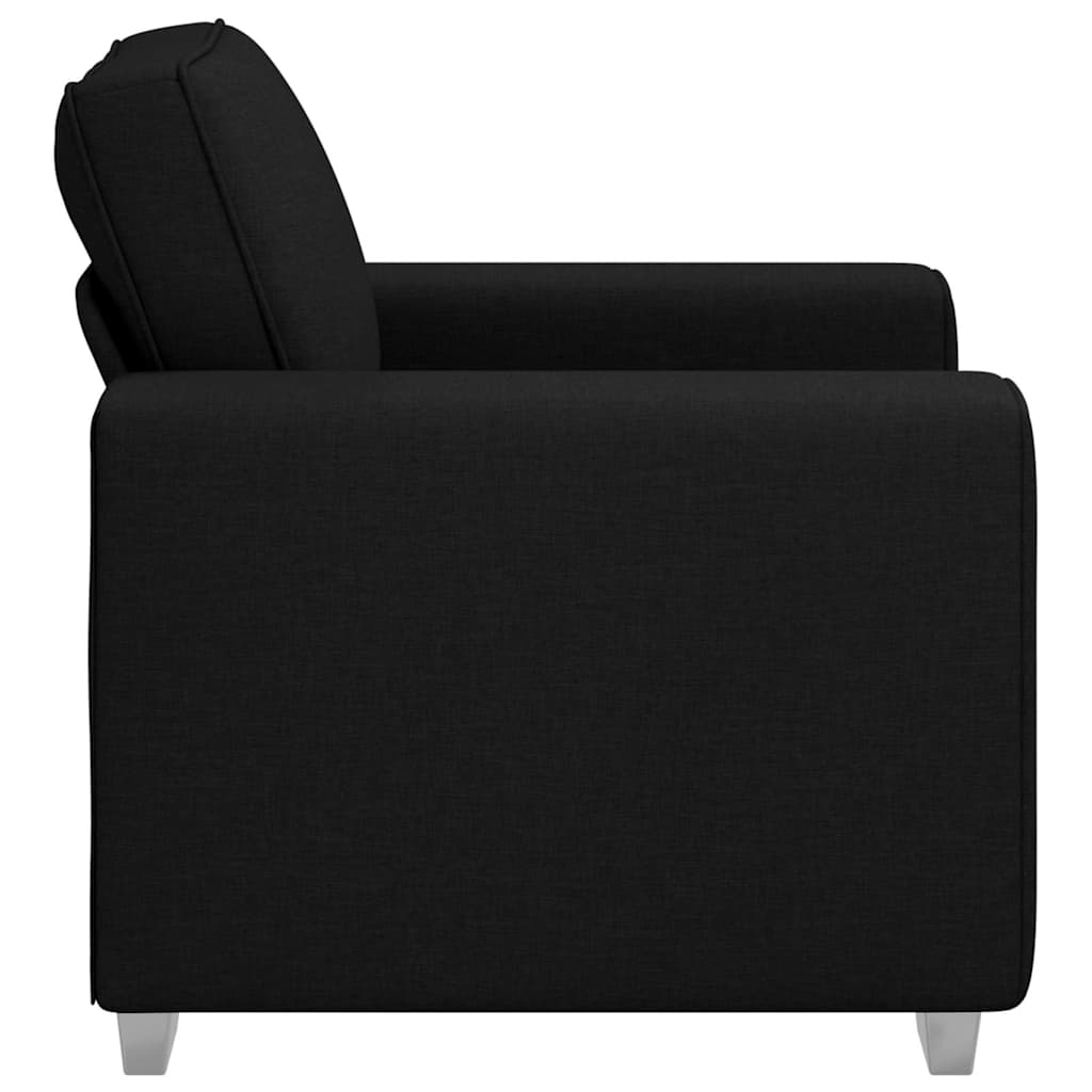 Canapé avec coussin Noir 100 x 77 x 82 cm tissu