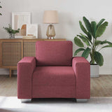 Canapé avec coussin Rouge bordeaux 100 x 77 x 82 cm tissu