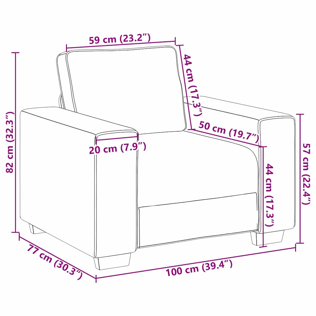 Canapé avec coussin Rouge bordeaux 100 x 77 x 82 cm tissu