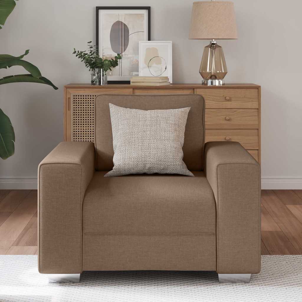 Canapé avec coussin Marron 100 x 77 x 82 cm tissu