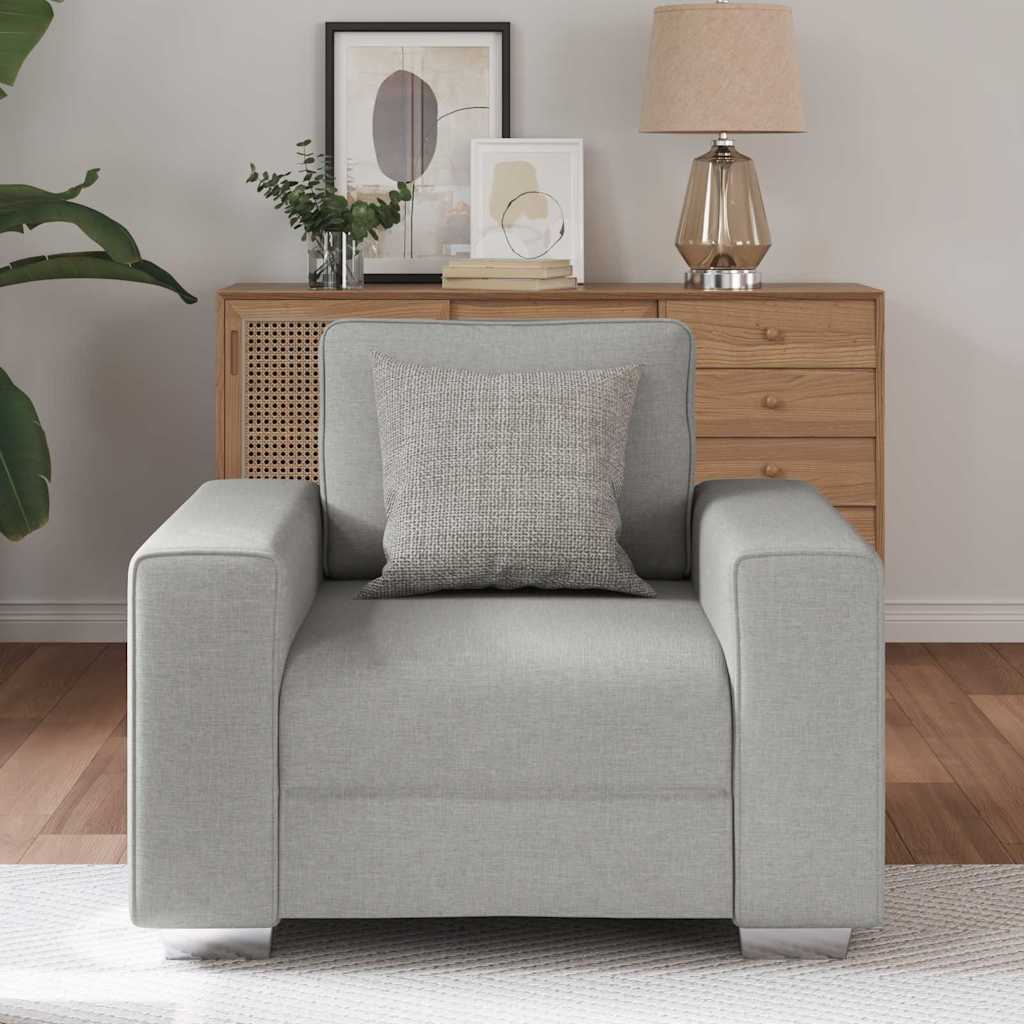 Canapé avec coussin Gris nuage 100 x 77 x 82 cm tissu