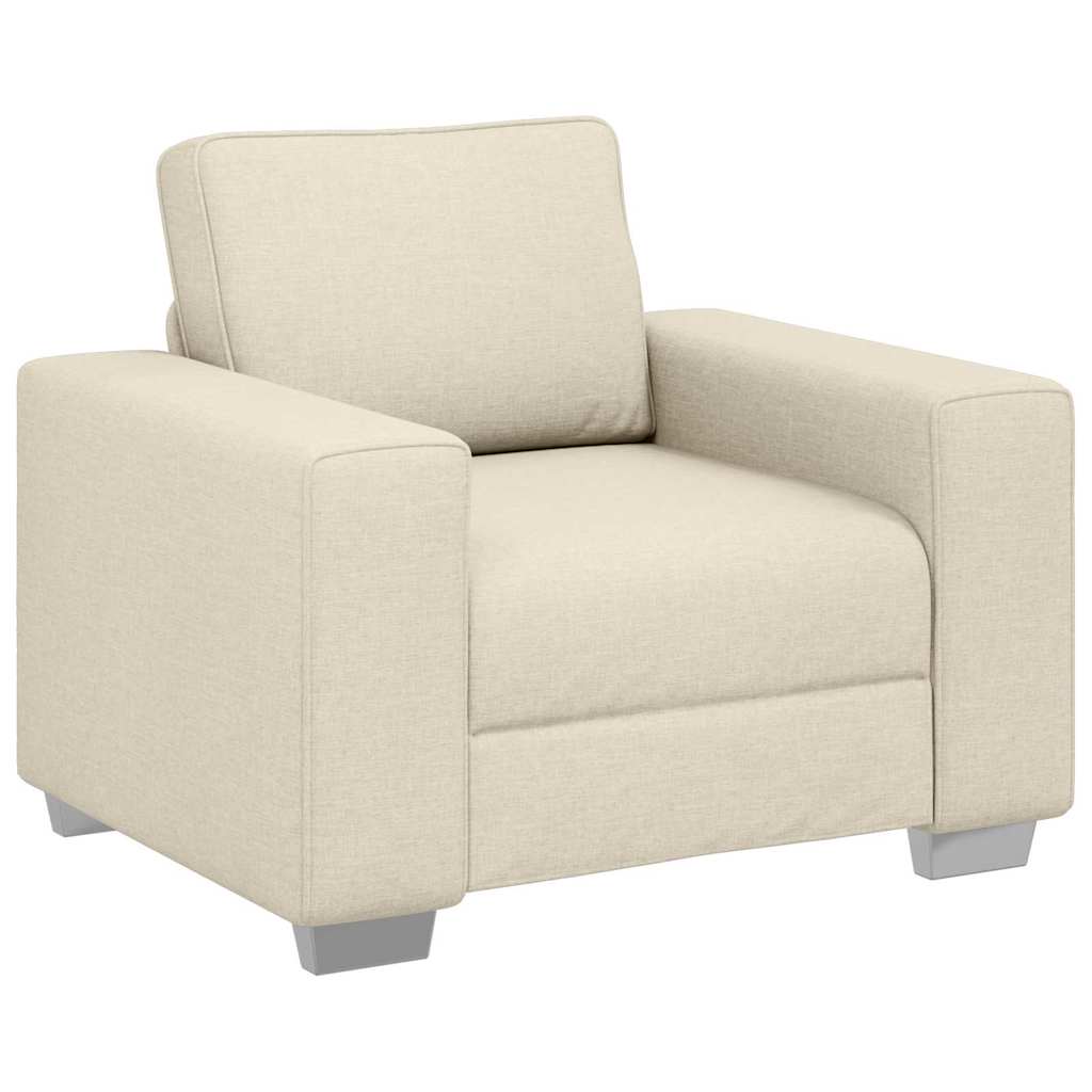 Canapé avec coussin avec oreiller Beige 100 x 77 x 82 cm Lin