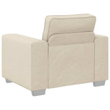Canapé avec coussin avec oreiller Beige 100 x 77 x 82 cm Lin