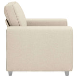 Canapé avec coussin avec oreiller Beige 100 x 77 x 82 cm Lin