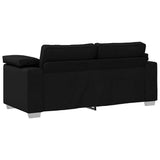 Canapé avec coussin Noir 180 x 77 x 82 cm tissu