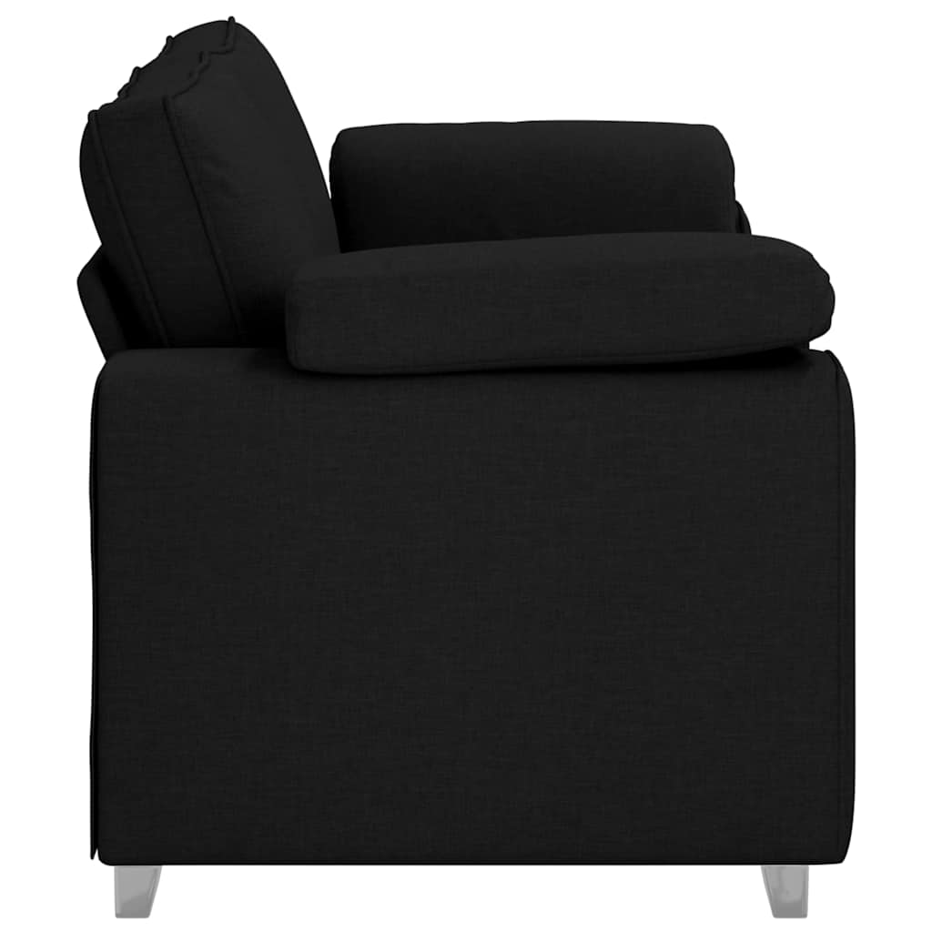 Canapé avec coussin Noir 180 x 77 x 82 cm tissu