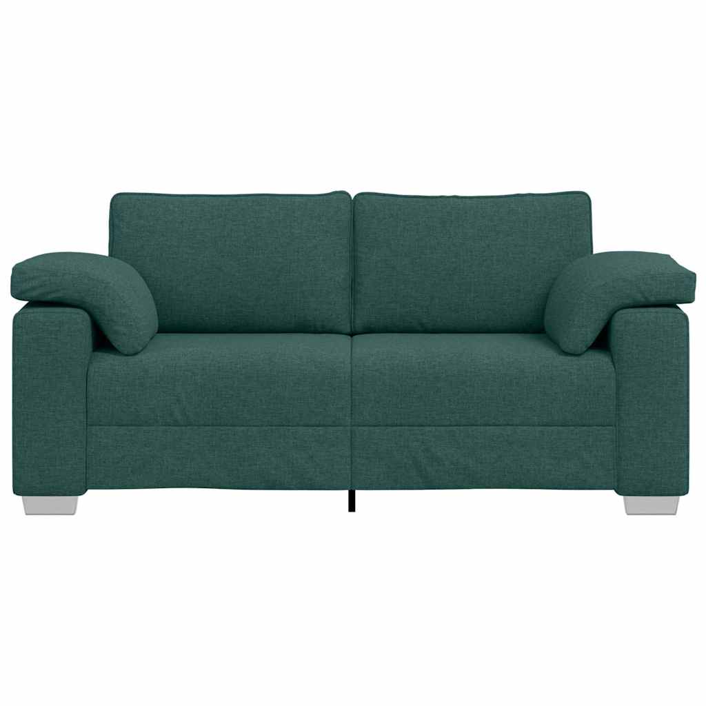 Canapé avec coussin Vert foncé 180 x 77 x 82 cm tissu